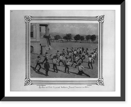 The students at the Imperial Military Academy doing a sword drill.Abdullah Fr&egrave;res, Phot., Constantinople. - 8, Antique Wall Art