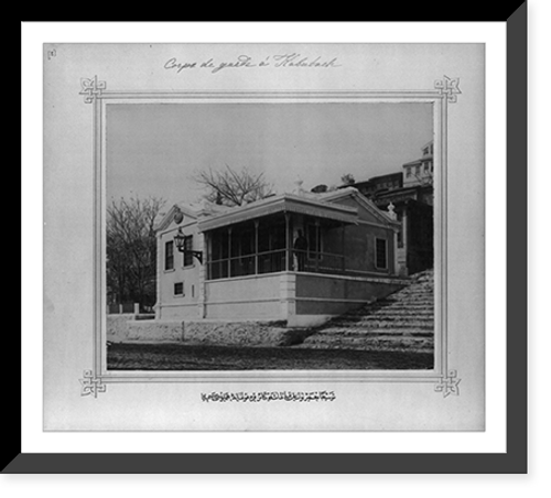 Historic Framed Print, [The picture of the Imperial Police Station which was repaired with an addition, located in Kabatas],  17-7/8" x 21-7/8"