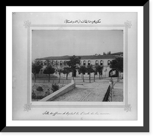 Historic Framed Print, [The officers' quarters in the (Imperial) Naval Academy and the Hospital],  17-7/8" x 21-7/8"