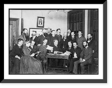 Frances Benjamin Johnston and Washington Camera Club looking at pictures, Antique Wall Art