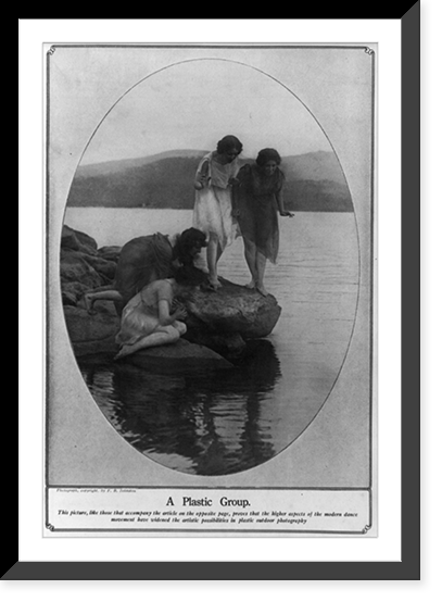 Historic Framed Print, A plastic group,  17-7/8" x 21-7/8"