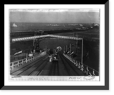 View from top of chute, Atlantic City, N.J. Classic, Historic Reproduction