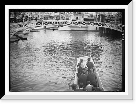 Historic Framed Print, Chutes - Luna Park, Coney Islnad,  17-7/8" x 21-7/8"