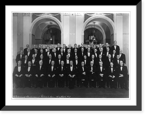 Historic Framed Print, Posed pictures of U.S. Steel Corporation executives,  17-7/8" x 21-7/8"