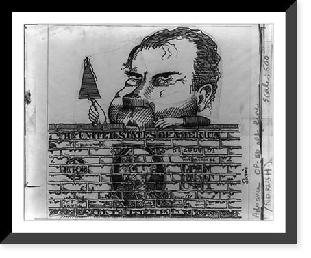 Nixon building up the dollar, Historic Print