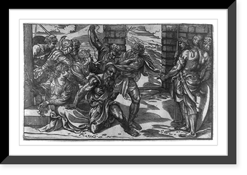 Historic Framed Print, Delilah delivering Samson to the Philistines,  17-7/8" x 21-7/8"