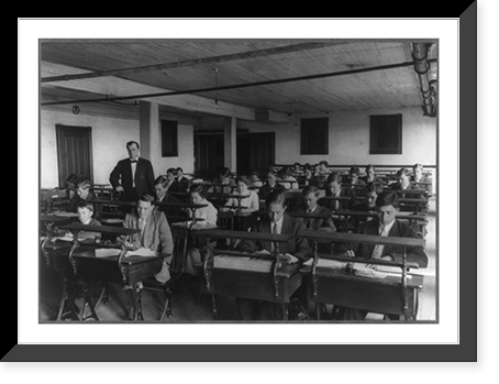 Louisiana Industrial Institute and College, Ruston, Louisiana: Bookkeeping class, Antique Print