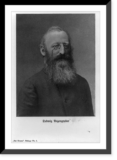 Historic Framed Print, Ludwig Anzengruber,  17-7/8" x 21-7/8"