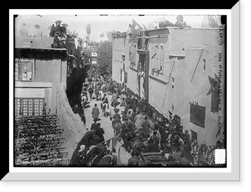Historic Framed Print, Shah of Persia arriving in Ourmiah,  17-7/8" x 21-7/8"