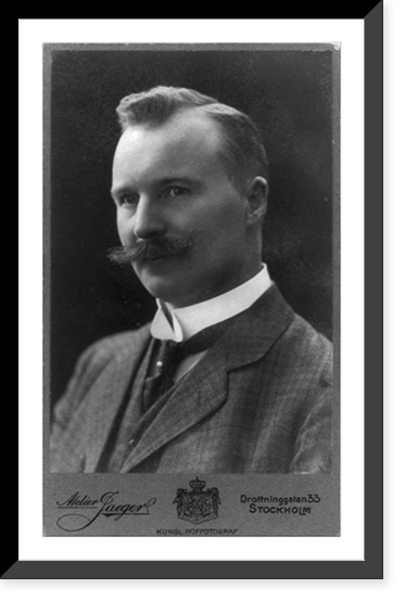 Historic Framed Print, [Nils Gustaf Dal&eacute;n, Swedish physicist and winner of the 1912 Nobel Prize for Physics, head-and-shoulders portrait, facing left].Atelier Jaeger.,  17-7/8" x 21-7/8"