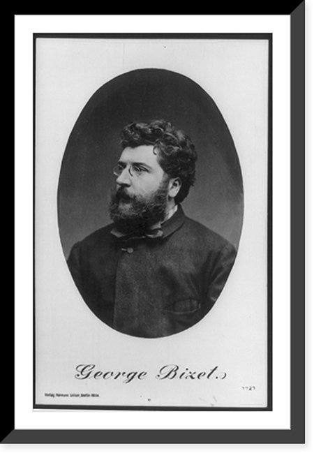 Historic Framed Print, George Bizet,  17-7/8" x 21-7/8"