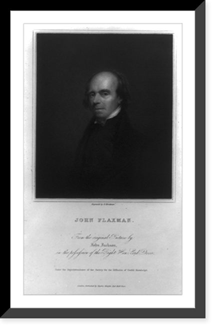 Historic Framed Print, John Flaxman, 1755-1826,  17-7/8" x 21-7/8"