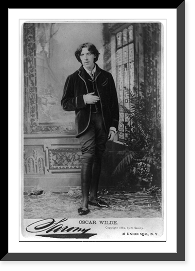 Oscar Wilde.Sarony. - 9, Antique Print