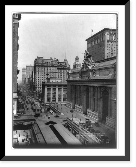Forty Second St. looking West from Grand Central Station, Vintage Poster