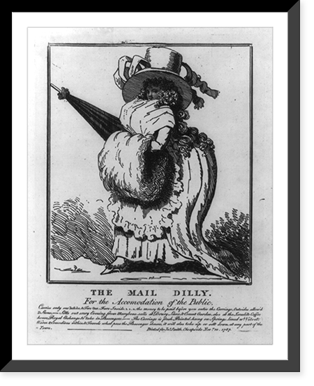 The mail dilly. For the accomodation of the public, Historic Print