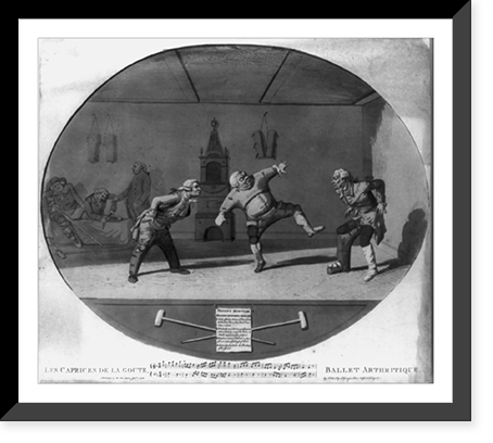 Les caprices de la goute, ballet arthritique, Historic Print