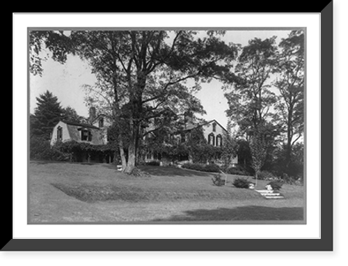 Historic Framed Print, [Large estate home, Lenox, Mass.],  17-7/8" x 21-7/8"