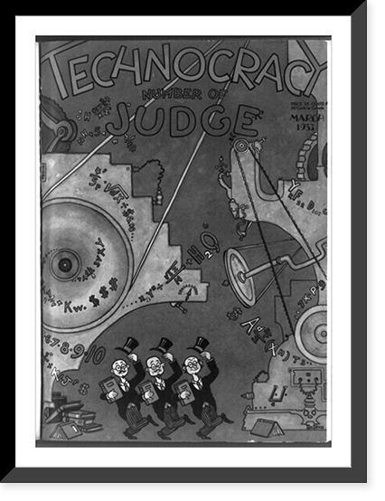 Vintage Americana Print - Cover of Tecnocracy Number of Judge
