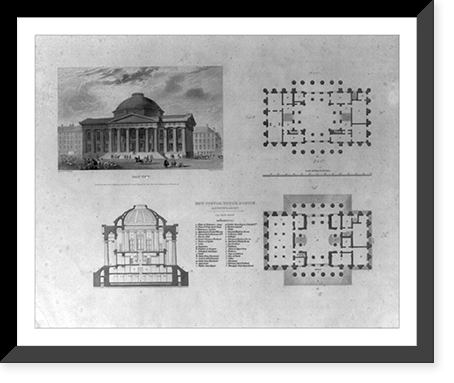 Historic Architecture - Boston - New Custom House in Drawn by C.H