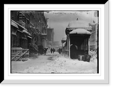 Snow storm, 14th St., New York, Vintage Wall Art