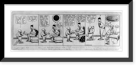 Historic Framed Print, Mutt and Jeff. Mutt,  just slip on these new glasses of mine"",  17-7/8" x 21-7/8"