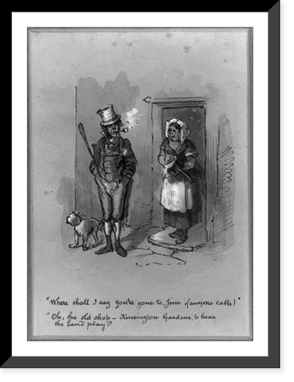 Where shall I say you're gone to, Jim if anyone calls?"" Classic, Antique Wall Art