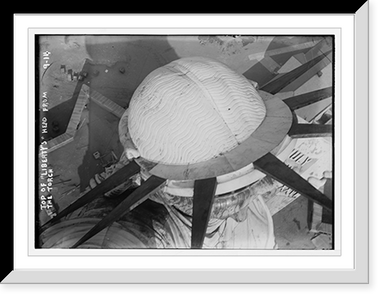 Statue of Liberty - top of head seen from the torch, New York, Antique Poster