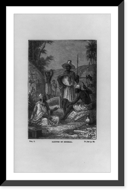 Historic Framed Print, Natives of Senegal,  17-7/8" x 21-7/8"
