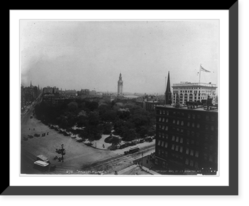 Historic Framed Print, Madison Square, N.Y.,  17-7/8" x 21-7/8"