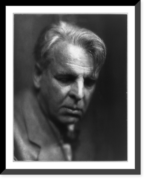 Historic Framed Print, William Butler Yeats,  17-7/8" x 21-7/8"