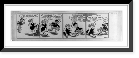 Luke Whoozis. Poor woman, a case of vertigo, I guess"", Vintage Wall Art