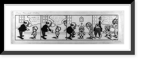 Historic Framed Print, Maw, Paw, and Willie. Willie,  if I had four dollars ..."",  17-7/8" x 21-7/8"