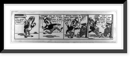 McLubberty, himself. My, what a terrible fight!"" Classic, Vintage Print