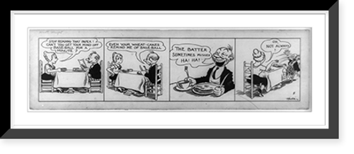 Historic Framed Print, Knott Wright. Stop reading that paper!"",  17-7/8" x 21-7/8"