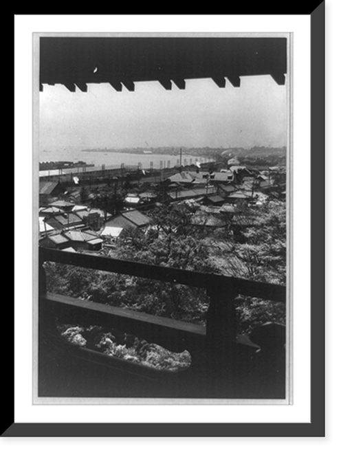 Historic Framed Print, View of Tokyo, Japan,  17-7/8" x 21-7/8"