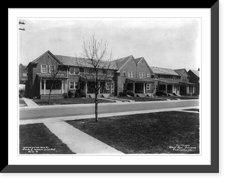 Union Park Gardens row houses, Vintage Poster