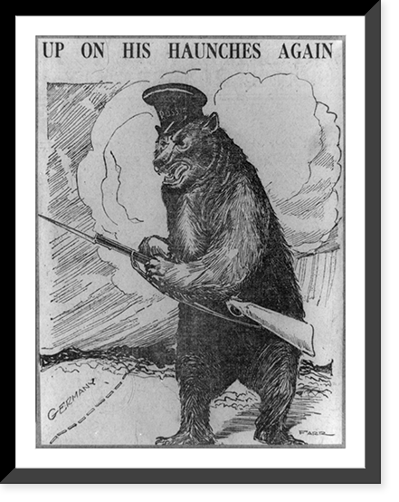 Up on his haunches again, Historic Print