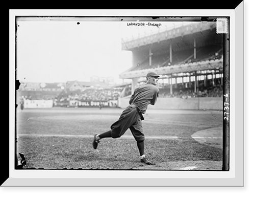 Historic Framed Print, Jimmy Lavender, Chacago NL, at Polo Grounds, NY (baseball),  17-7/8" x 21-7/8"