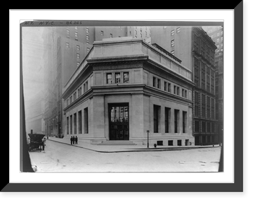 Historic Framed Print, Morgan Building, New York City,  17-7/8" x 21-7/8"