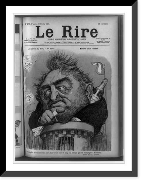 Historic Framed Print, Monsieur Cecil Rhodes,  17-7/8" x 21-7/8"