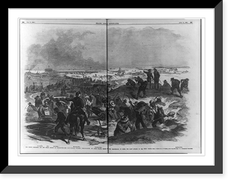 The rebels for the Union attack on Charleston - the Confederates building fortifications on James Island, under the direction of Gen. Beauregard, to repel the land attacks of the Union troops Class