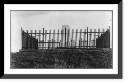 Historic Framed Print, Custer's Battlefield Monument,  17-7/8" x 21-7/8"