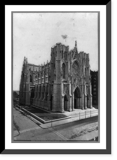 Roman Catholic Church, 5th Ave. 50th and 51st, New York City, Vintage Wall Art