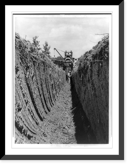 Historic Framed Print, [The Big Inch Pipeline under construction] - 3,  17-7/8" x 21-7/8"