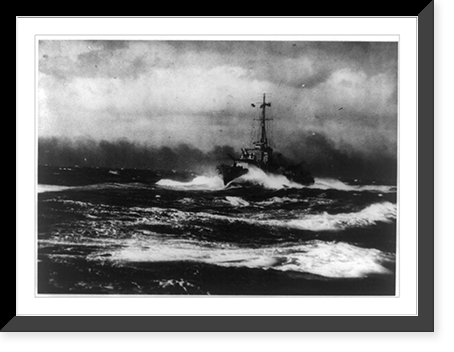 Mediterranean Sea battle: units of the Italian fleet engaged by British convoy escort on way from Alexandria to Malta, Antique Poster