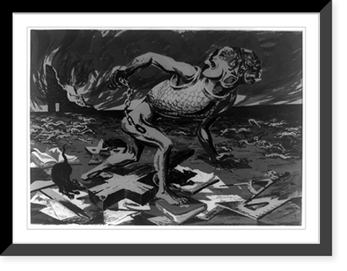 Historic Framed Print, Fascism,  17-7/8" x 21-7/8"