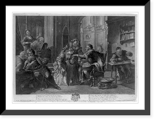 Historic Framed Print, La vieillesse,  17-7/8" x 21-7/8"