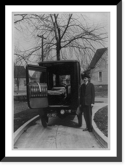 Wabash Hospital ambulance, Decatur, Illinois Classic, Antique Poster