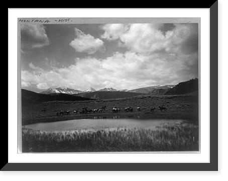 Nine Quarter Circle Ranch, Eldridge, Montana, Vintage Poster