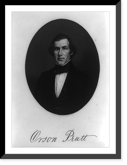 Historic Framed Print, [Orson Pratt, Mormon apostle, half-length portrait, facing left],  17-7/8" x 21-7/8"